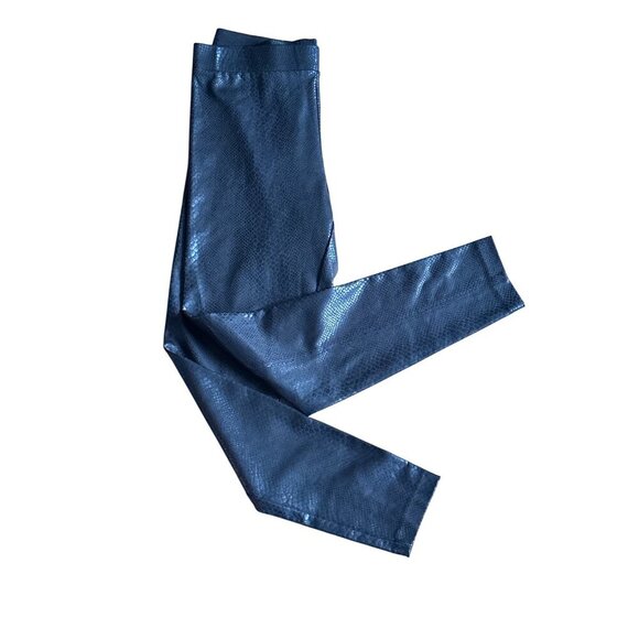 Philosophy Metallic Snake Print Leggings Medium Polyester/Viscose Blend - Picture 3 of 7